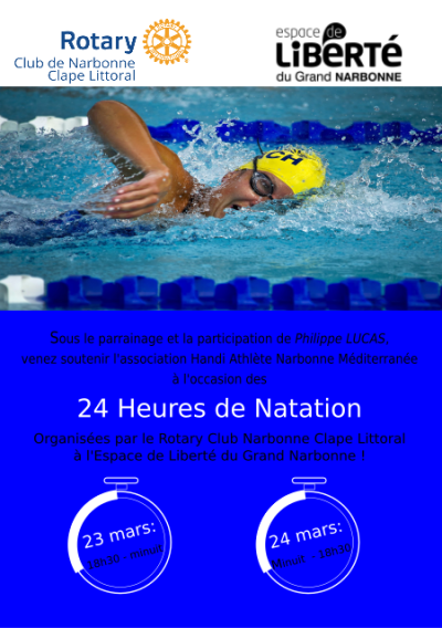 Affiche 24h de natation